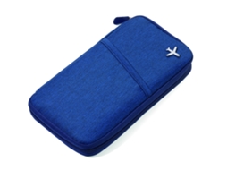 Estojo De Viagem Para Passaporte Com Rfid, Presente De Natal Azul