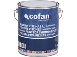 Tinta de borracha clorada para piscina | Azul escuro | Capacidade 5 kg