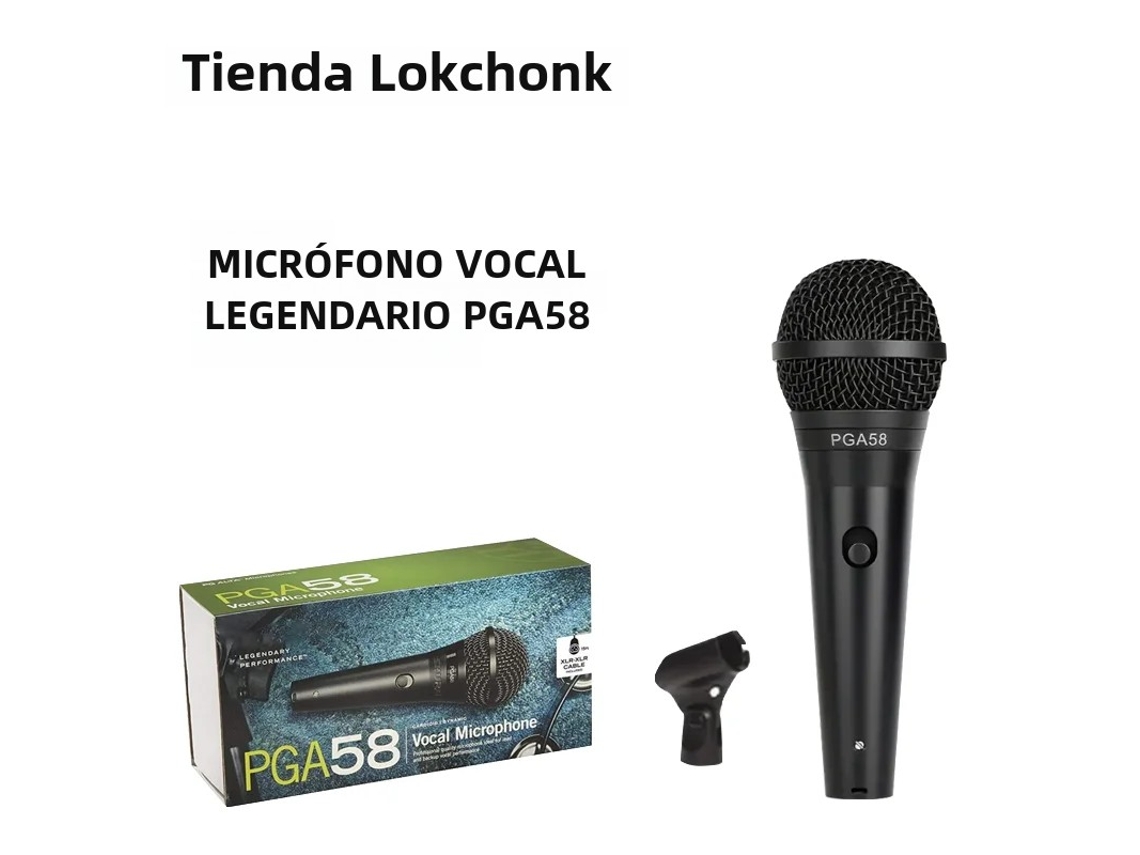Microfone Dinâmico Cardioide Metálico, Microfone Profissional