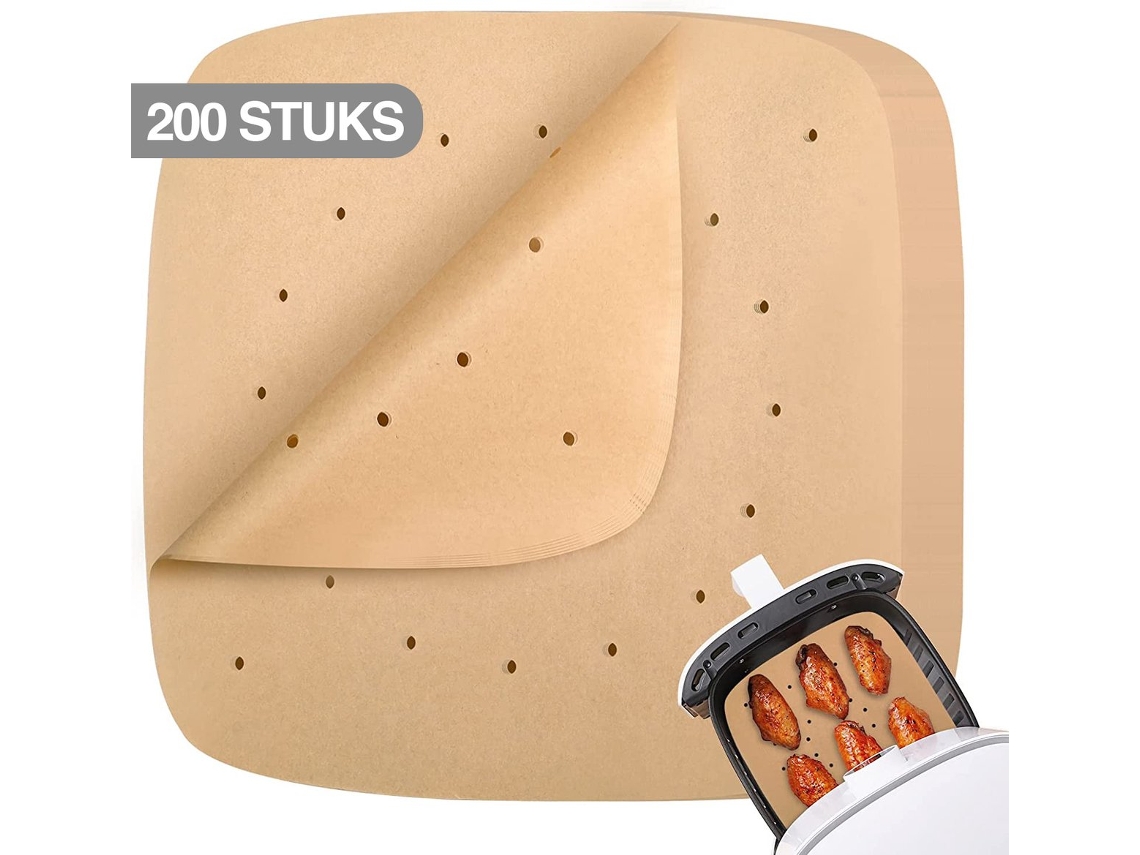200 Folhas Papel Cozimento 23cm Descartável P/ Airfryer Xxl/xl ZYBLSSBB