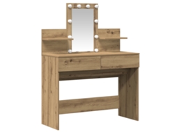 Conjunto 1 Mesa De Vestir Vidaxl Castanho Derivados De Madeira (100 X 40 X 130 Cm)