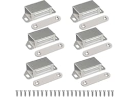 Cierre magnético para armários e gavetas, 6 peças, inox | S/MARCA
