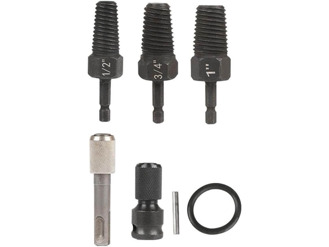 Conjunto De Ferramentas Para Extrair Parafusos E Porcas Quebrados Tubos Sistemas Encanamento
