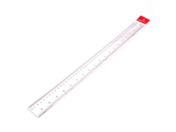 Régua de plástico transparente de 50 cm, conjunto de 6 unidades para estudantes.