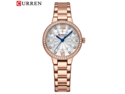 Relógio de quartzo MDUG Casual com contador grande, numerais romanos, pulseira de aço e design minimalista (azul cinza)
