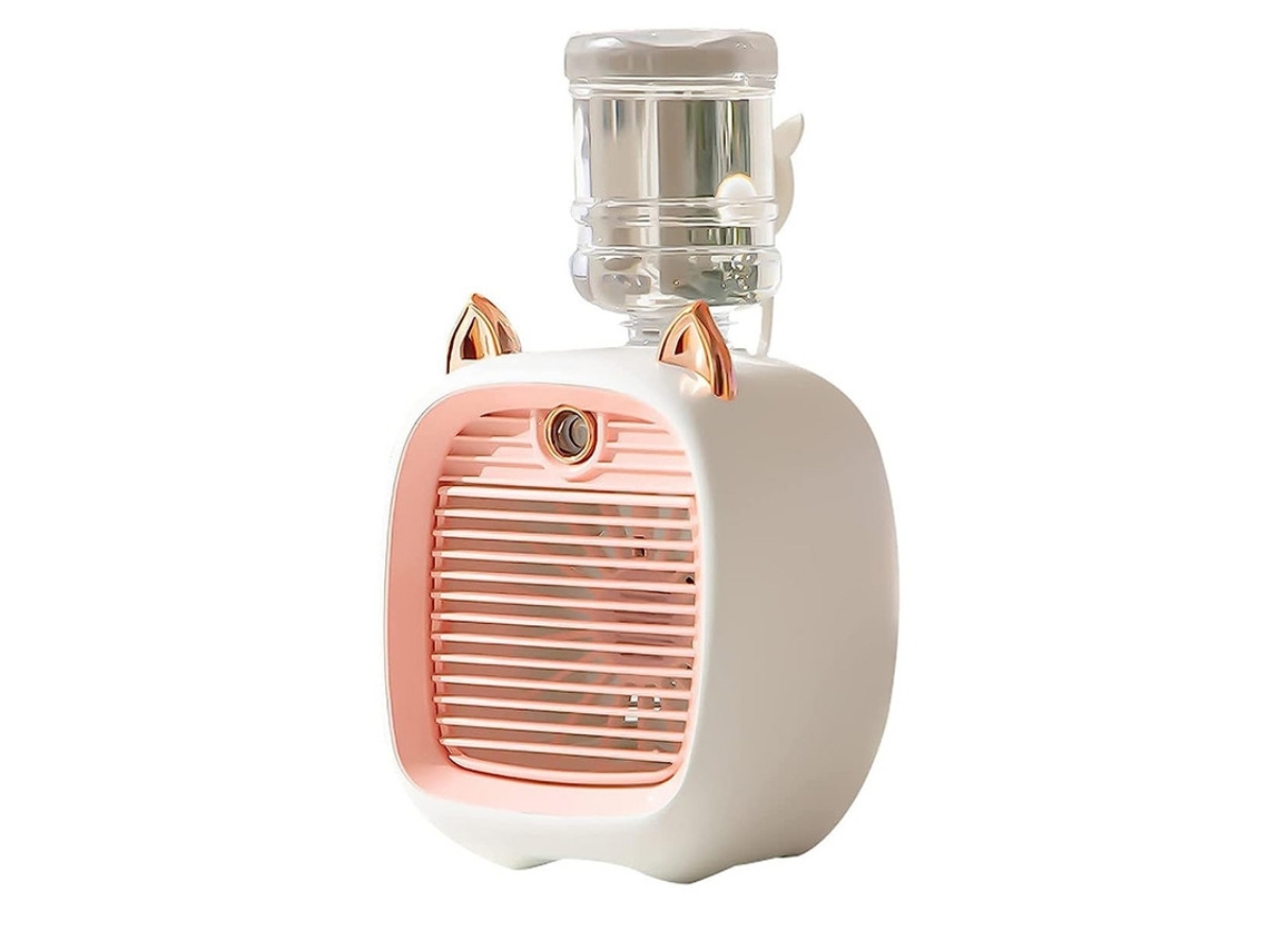 Ventilador Portátil Lalamoli Fc6602 Motor Sem Escova Ajustável De 3 Velocidades Com Bateria De 2400mah Rosa