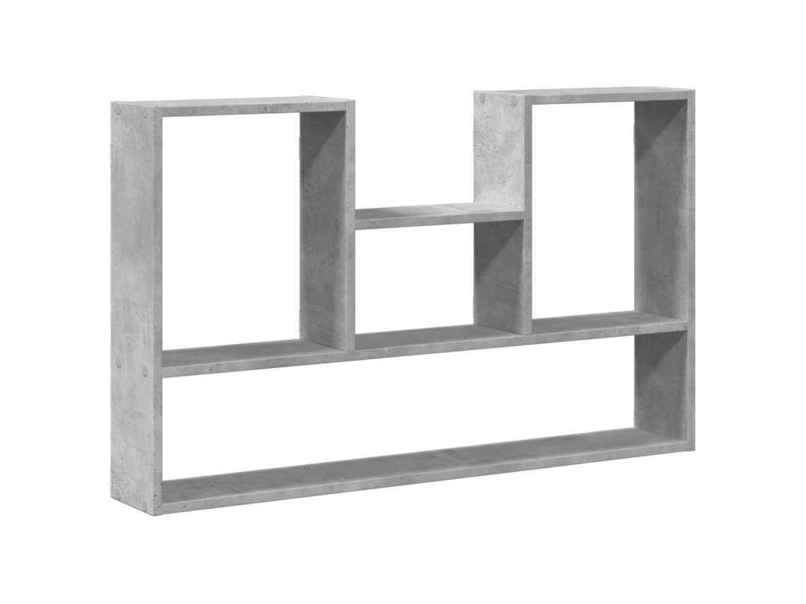 Prateleira de Parede Derivados Madeira Cinzento Cimento MAISON EXCLUSIVE (36x16x90 cm)
