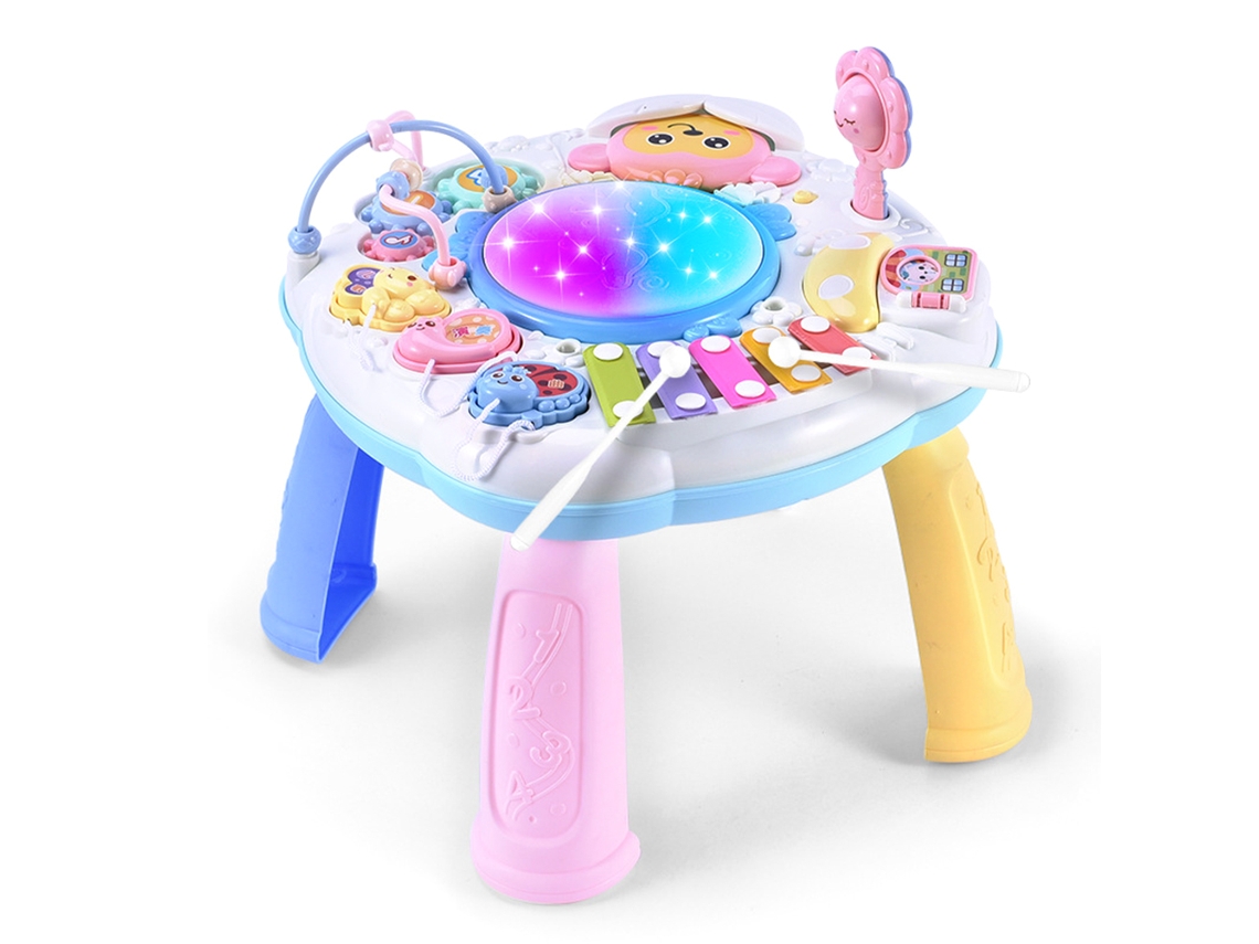 Mali mesa de Aprendizado Musical Multifuncional Brinquedo Educativo para Bebê Presente com Luz e Sons