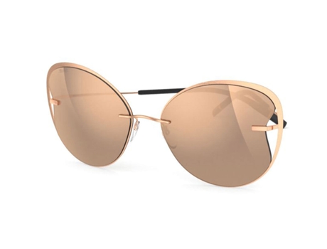 Óculos De Sol De Mulher Silhouette Titan Accent Shades Titânio Rosa
