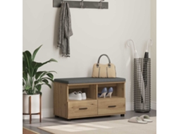 Vidaxl Banco De Hall Carvalho Artesanal 80 X 38 X 46 Cm