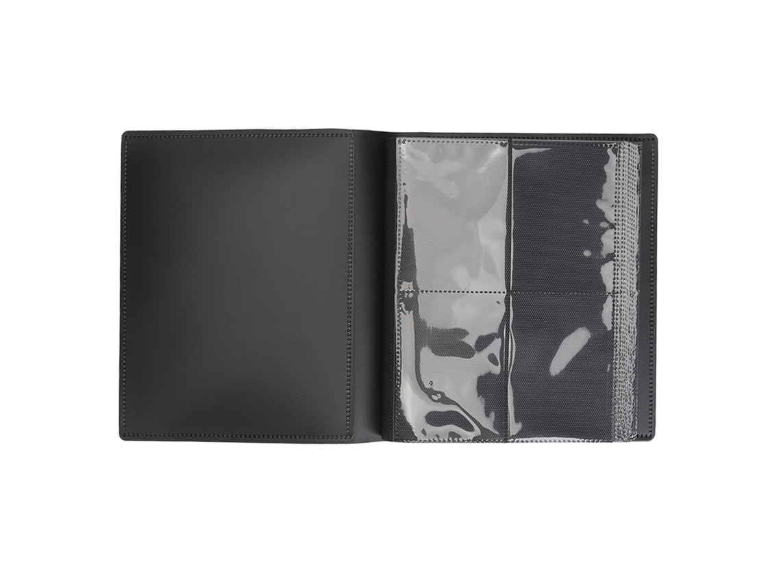 2026 carpeta de Álbum de Tarjetas Con 4 Bolsillos 20 Páginas, Porta Tarjetas Negro, Capacidad 160 Tarjetas, Carpeta Coleccionable