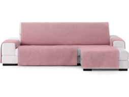 Capa de Chaise Longue Direita EYSA Extra Prática Premium Valeria Tecido Elástico (291 x 80 x 220 cm - Poliéster e Algodão - Rosa)