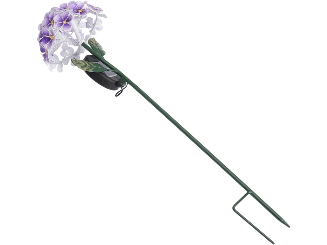 Luminária Solar Impermeável Em Aço Inoxidável Com Formato De Haste De Hortênsia Para Jardim E Gramad Gokoco