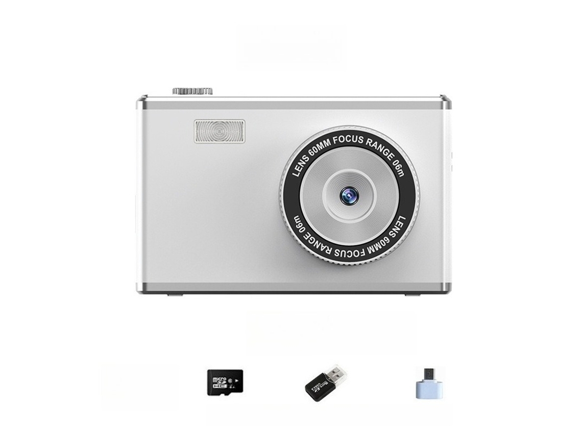 Câmara Digital Tela Ips De 2,4 Polegadas Com Foco Automático (branco - Cartão De 64 Gb) Cuich