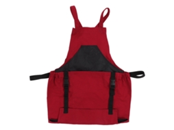 Avental De Jardinagem Vermelho Escuro, 210d Pvc Impermeável, Alças Ajustáveis, Leve