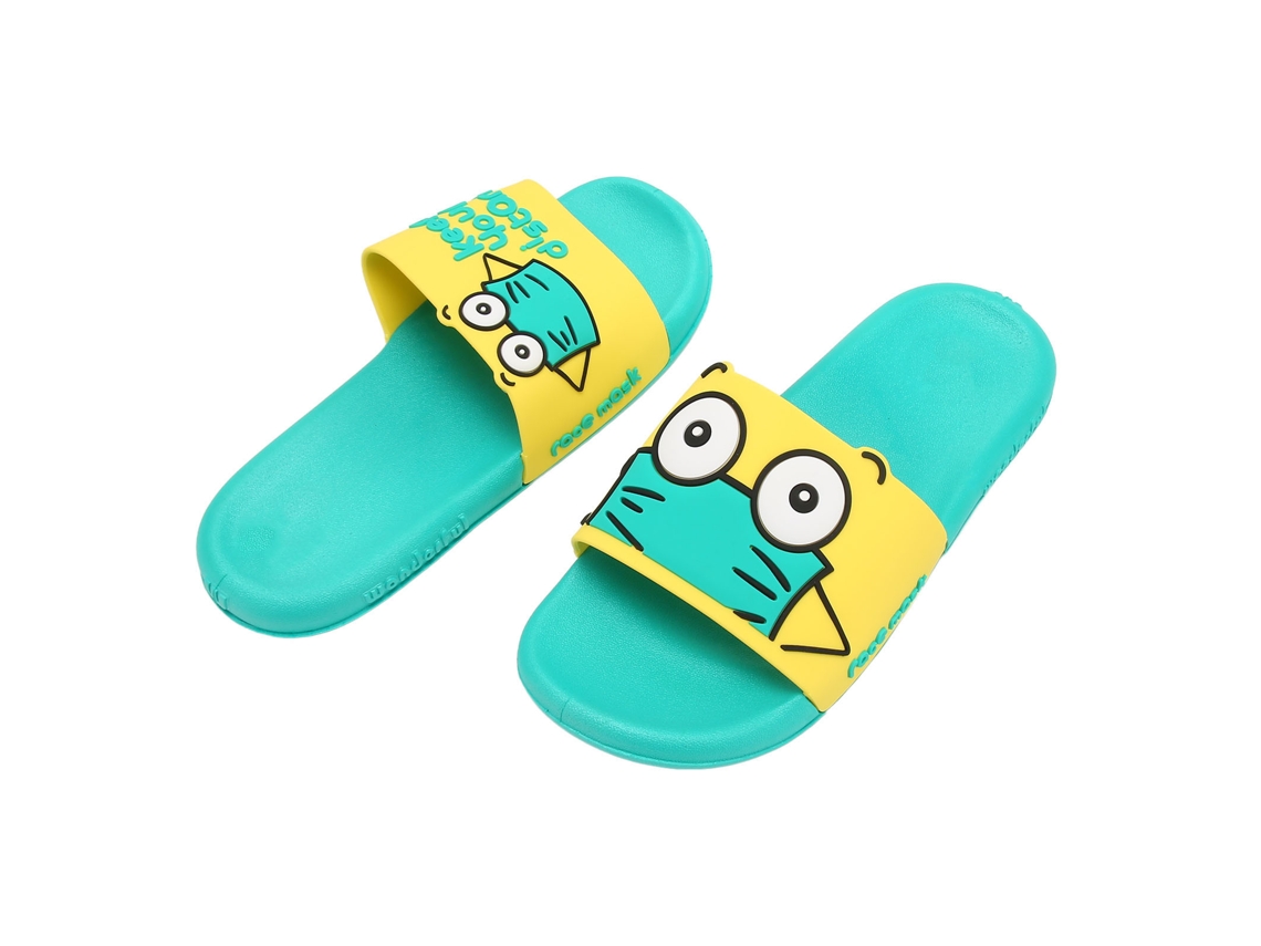 Chinelos Para Mulheres Pvc Antiderrapante Macio Respirável Bonito Chuveiro Sapatos Sandálias De Banheiro Para Interior Casa Praia Verde 36/37