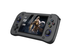 Console De Videogame Retrô G28 Com Tela Hd 4.3, Cartão Tf 64g Integrado, Função Plug And Play, Suporta Múltiplos Emuladores, Na Cor Preto. Sfushos
