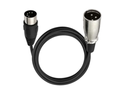 Cabo De Áudio Din 5 Pinos Para Xlr 3 Pinos Para Combinar Instrumentos Musicais Ou Cabos Com Midi Ou Xlr Din 5p Macho Para Xlr Macho Aquaforge