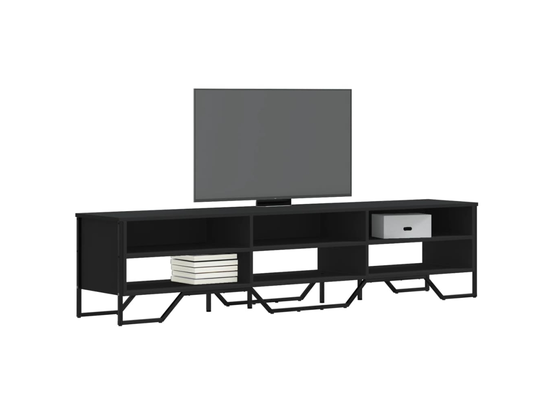Vidaxl Móvel De Tv 180x34x41 Cm Derivados De Madeira Preto