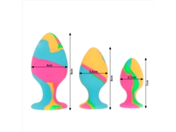 Intense - Conjunto De Plugues De Silicone Multicolor