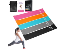 Conjunto De 5-faixas Elásticas Para Exercícios Força | Alongamento Fitness, Mulheres, Meninos, Meninas, Jovens