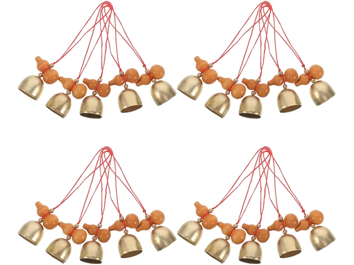 Kichouse 20 Sinos de Vento para Pendurar Sinos de Metal com Abóbora Ornamento Chinês de Feng Shui para Porta, Casa CHABERLU