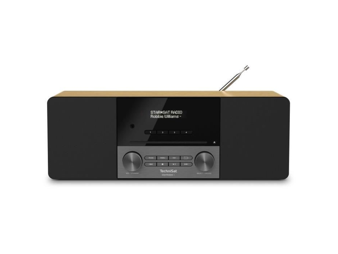 Rádio Digital Estéreo Compacto TECHNISAT 3 Dab Fm Despertador Interruptor Dimmer Preto