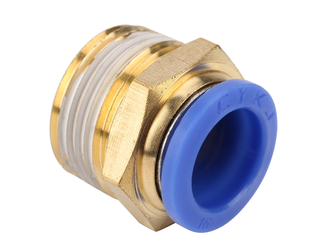 Laxiscreed Acoplamentos Pneumáticos De 16mm Para Tubos De Ar, Rosca Externa E Encaixe Rápido