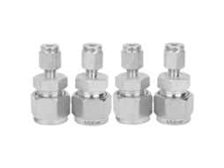 4pcs Adaptador De Tubo Compressão Aço Inoxidável 304 Reto Dupla Ferrula (ф1/8-ф1/2)