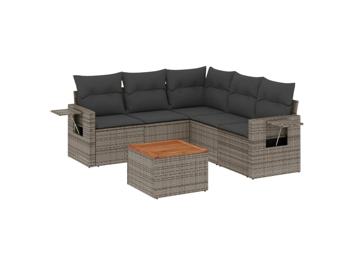 Garden Sofa Set, Garden Sofa Sets Vidaxl Cinzeto Rattan / Vime (n/a)