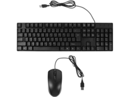 Conjunto De Teclado E Mouse Com Fio, Incluindo Teclado Totalmente Usb, No Escritório Ou Em Cafés. Conjunto De Teclado E Mouse Com Fio, Gokoco