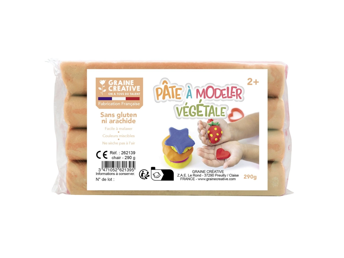Plasticina Vegetal 290 G Bege Grão Créative