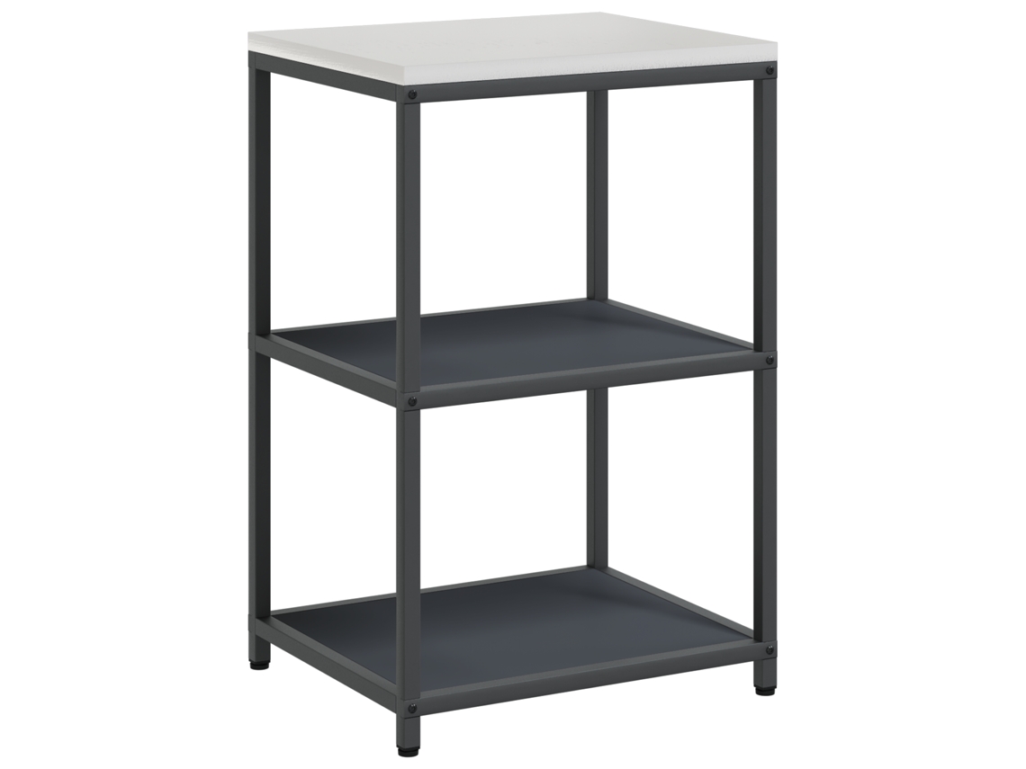 Conjunto 1 Armazenamento De Cozinha Vidaxl Antracite Aço (60 X 50 X 92 Cm)