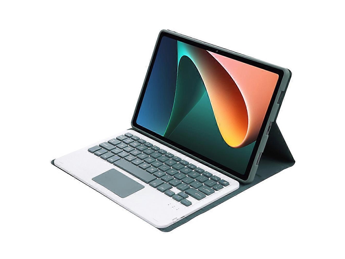 Capa Para Tablet Xiaomi Pad 5 / 5 Pro A0n5-a Ultrafina, Removível, Em Tpu Com Textura De Pele De Cordeiro, Teclado Bluetooth, Suporte E Touchpad (pret