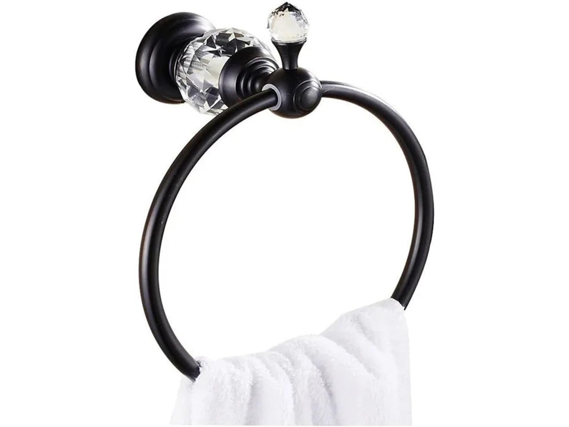 Suporte Para Toalhas De Banheiro Cromado Com Argolas, Acessórios Bar,
