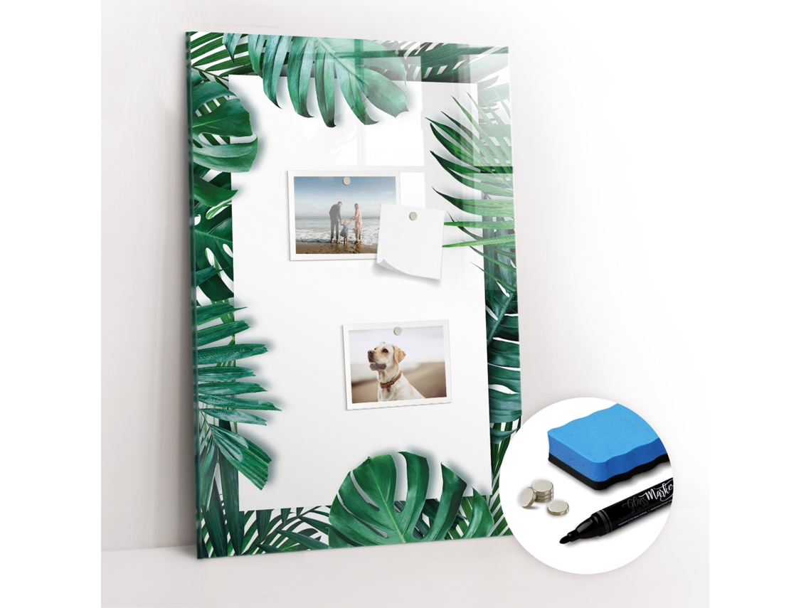 Quadro Magnético Decorativo Moldura De Monstera Para A Sala De Estar Espelharte (40x60 Cm)