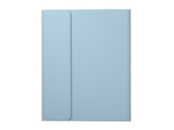 Capa Com Teclado Bluetooth Compatível Com Ipad Pro 11 2022/2021/2020/2018, Alça, Cor Azul