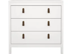 Cómoda TVILUM Albufeira com 3 Gavetas (82.3 x 38.4 x 79.7 cm - Branco)