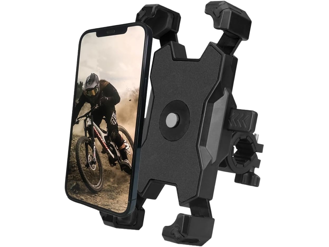 Suporte para Celular para Bicicleta/moto, Travamento e Liberação em 1 Segundo, Suporte para Celular no Guidão da Bicicleta JYTGALX (preto)