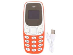Aetheria menor Telefone do Mundo Gsm Desbloqueado Dual Sim com Bluetooth e Reprodutor de Música Laranja