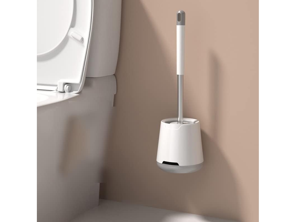 Escova sanitária de silicone com cabo longo e suporte de drenagem rápida | AQUAFORGE