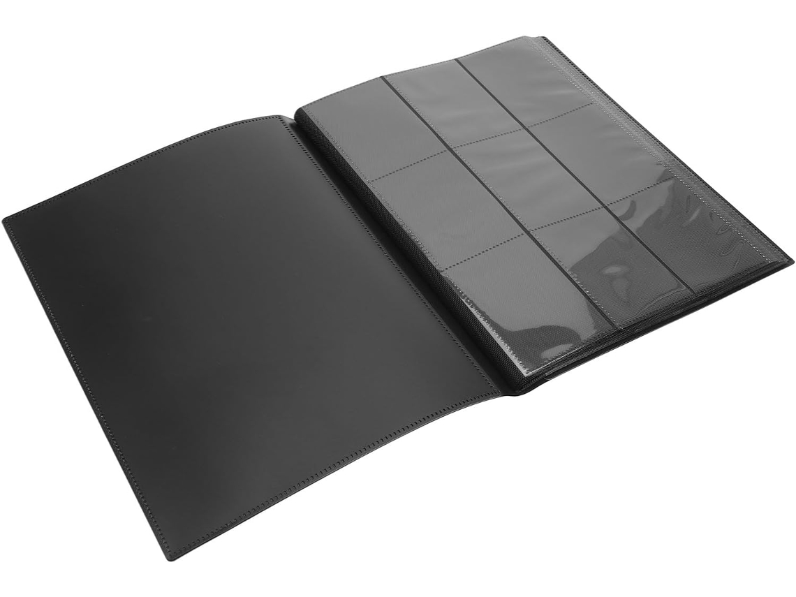 Cartão com 9 Bolsos e 20 Páginas Frente e Verso para Cards Colecionáveis e Carregamento Lateral. SFUSHOS