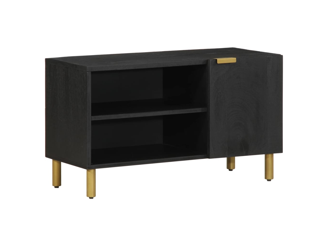 Tv Cabinet, Tv Cabinets Vidaxl Preto Madeira Processada