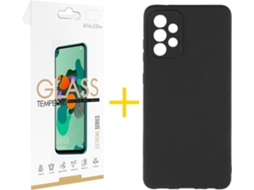 Kit Capa e Película Samsung Galaxy A52 4G SKYHE Liso Preto