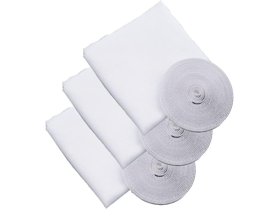 Mosquiteiro Para Janela, Pacote Com 3 Un, Autoadesivo Com 3 Rolos De (preto)