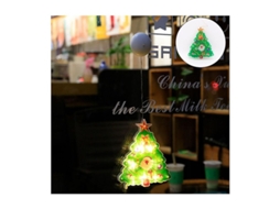 Luzes de Natal LED para janela, com vácuo, 10 LEDs, branco quente | S/MARCA