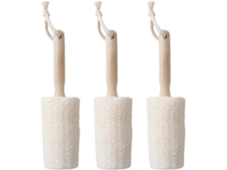 Conjunto De 3 Escovas De Fibra Fina Com Cabo Longo Para Limpeza De Garrafas Com Água.