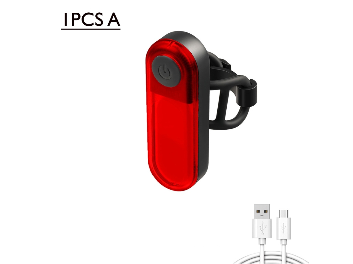 Lurelia Lanterna Traseira, Traseira Com Luz Branca E Vermelha, À Prova D'água, Recarregável Via Usb Tipo C, Ideal Para Mountain Bike.