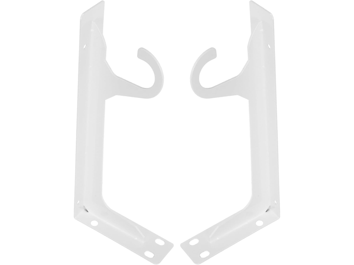 Suporte De Metal Para Varão Armário Iplusmile 30cm Com Ganchos, Suporte Angular Resistente Para Prateleiras Flutuantes