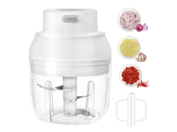 Mini Picador Elétrico De Vegetais, Picador De Alimentos 2 Em 1 Com Batedor De Ovos, Alho SUNNY SPACES